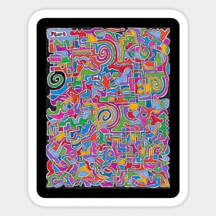 Colorful Shapes Maze Sticker